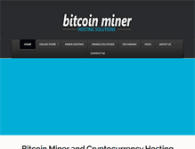 Tablet Screenshot of bitcoinminerhosting.com